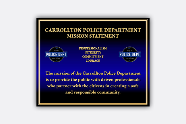 MISSION STATEMENT PLAQUES