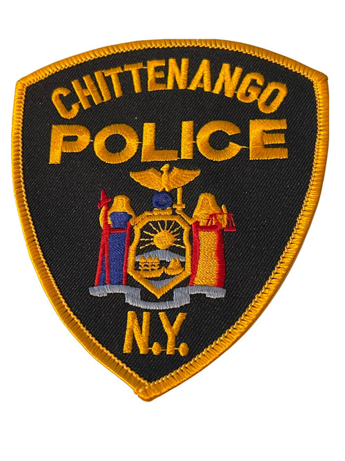 CHITTENANGO NY POLICE PATCH OLD SCHOOL RARE