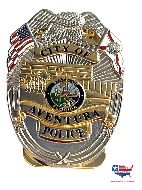 AVENTURA FL POLICE BADGE MONEY CLIP