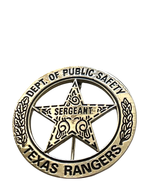 TEXAS RANGERS SERGEANT BADGE - POLICE BADGE EU