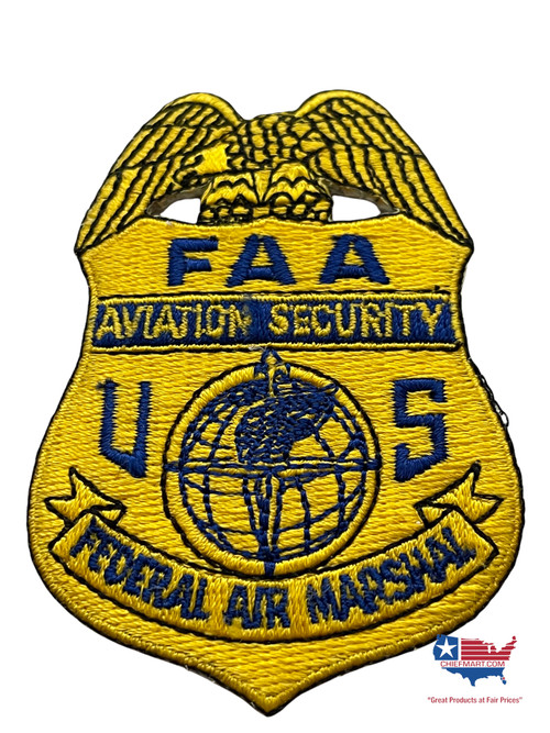 実物 FAAフェデラル エアマーシャル バッジ FAA AVIATION SECURITY FEDERAL AIR MARSHAL PATCH