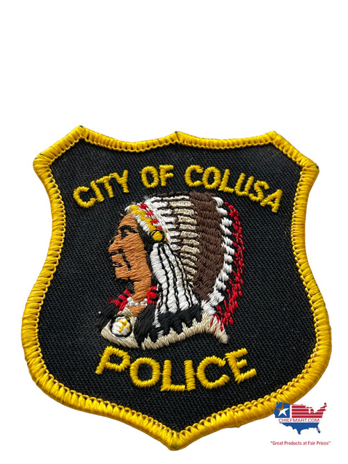 COLUSA POLICE CA PATCH SMALL