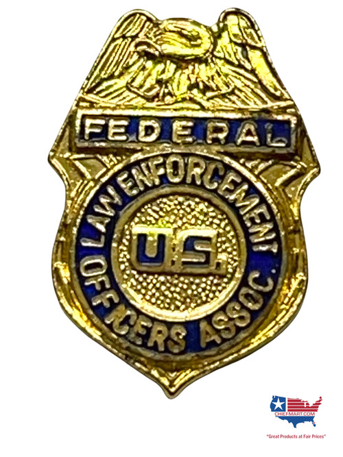 FEDERAL LAW ENFORCEMENT OFFICERS ASSN. BADGE LAPEL PIN