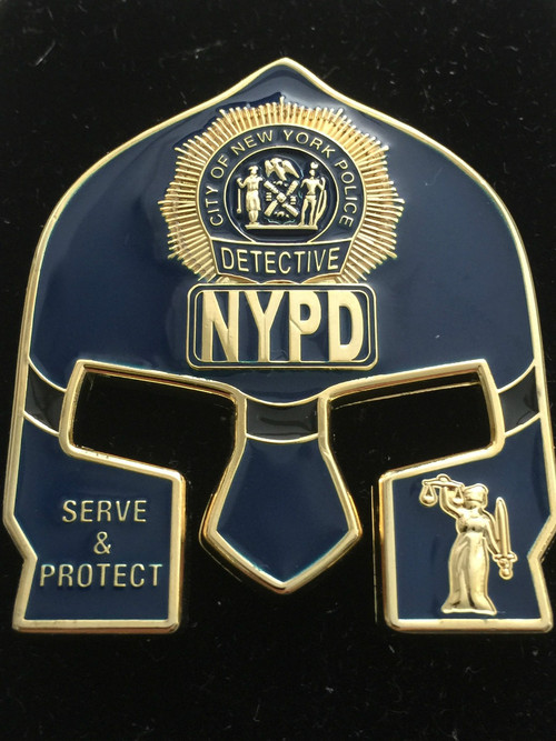 米国NYPD「ニューヨーク市警」ヴィンテージポリスバッジ PF