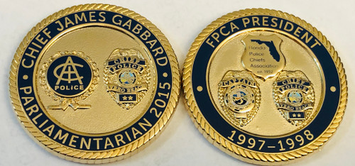 CHIEF GABBARD POLICE IACP COIN