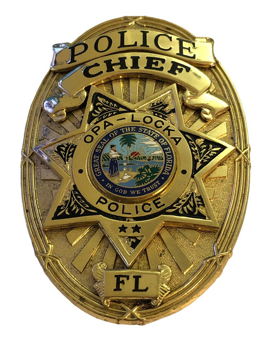 OPA LOCKA FL POLICE CHIEF BADGE