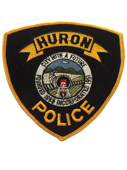 HURON POLICE CA POLICE PATCH 1 RARE