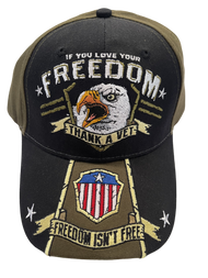 FREEDOM ISN'T FREE THANK A VET HAT