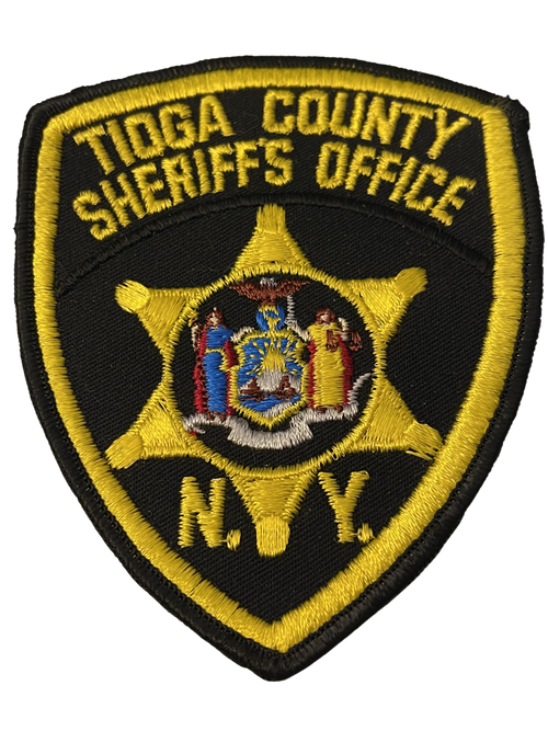 TIOGA COUNTY SHERIFF NY PATCH BLACK