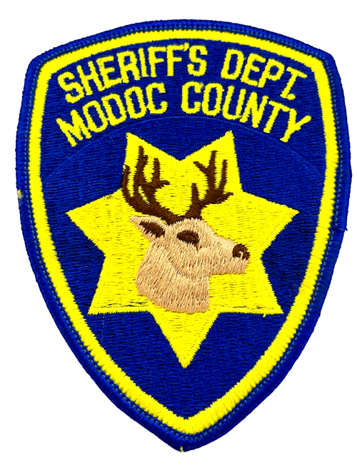 MODOC COUNTY SHERIFF CA PATCH