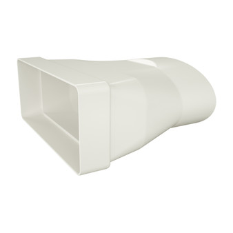 Deflecto Round To Rectangular Adaptor | 220x60mm | 200mm | PA2210
