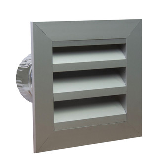 Deflecto Weatherproof Louvre Vent | Aluminium | 100mm | AAV100