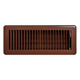 Deflecto Metal Floor Vent | 300 x 100mm | Chocolate | MVCHOCOLATE