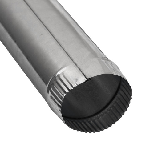 Clip-Seam Pipe | 200mm x 1.2M | Galvanized | SKU PPS08430