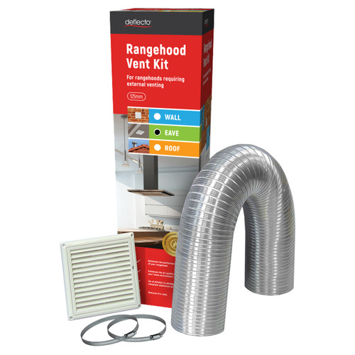 Deflecto Rangehood Eave Venting Kit | 125mm | RHK125E