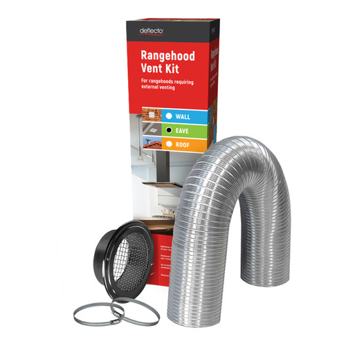 Deflecto Rangehood Stainless Steel Eave Venting Kit | 200mm | RHK200ESS