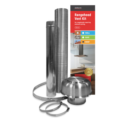 Rangehood Venting Kit | Semi-Rigid 150mm Ducting | Roof Cowl | SKU RHK150T