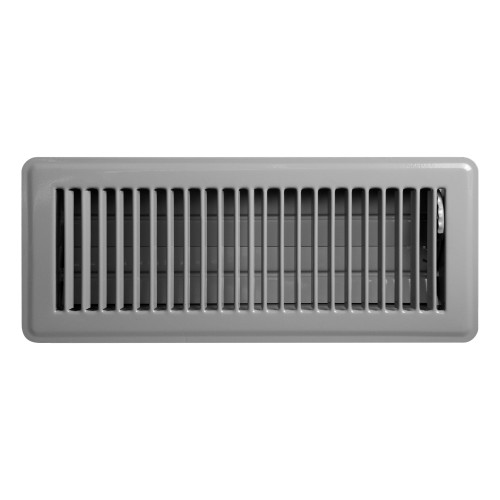 Deflecto Metal Floor Vent | 300 x 100mm | Grey | MVGREY