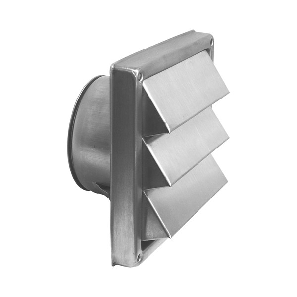 Kensington Fixed Louvre Vent | Stainless Steel | 125mm | FLSS125B