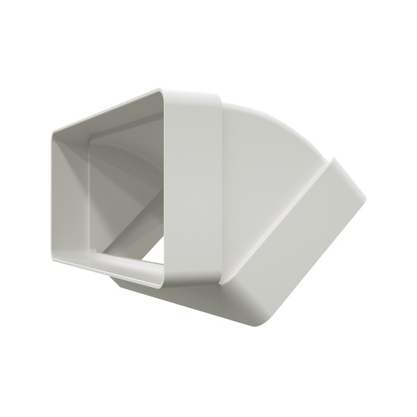 Deflecto Rectangular 45° Vertical Duct Connector | 220x90mm | PA2207