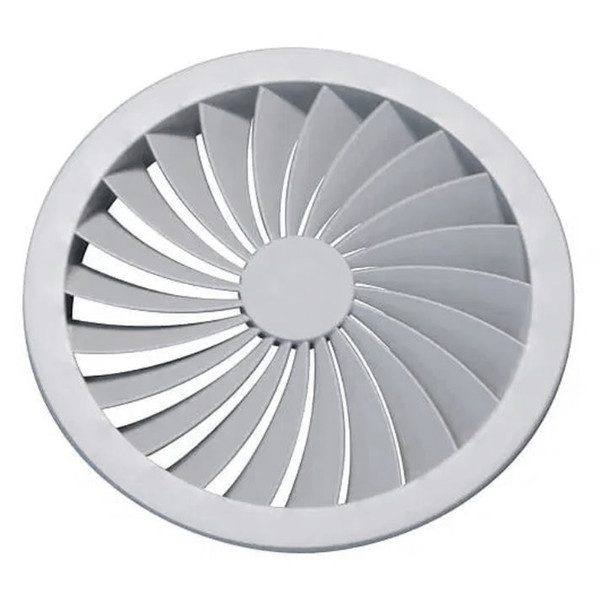 Elevent Ceiling Diffuser | Swirl | White | Suits 250mm Ducting | XCD1741