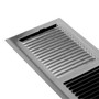 Deflecto Metal Floor Vent | 300 x 100mm | Nickel | MVNICK