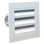 Deflecto Weatherproof Louvre Vent | White | 150mm | AAV150W