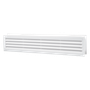 DOOR GRILLE.  45cm x 90cm. White Plastic. Fits doors 3cm to 4.5cm
