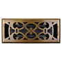 Deflecto Victorian Style Floor Vent | 300 x 100mm | Antique Brass | MVICANTBRASS