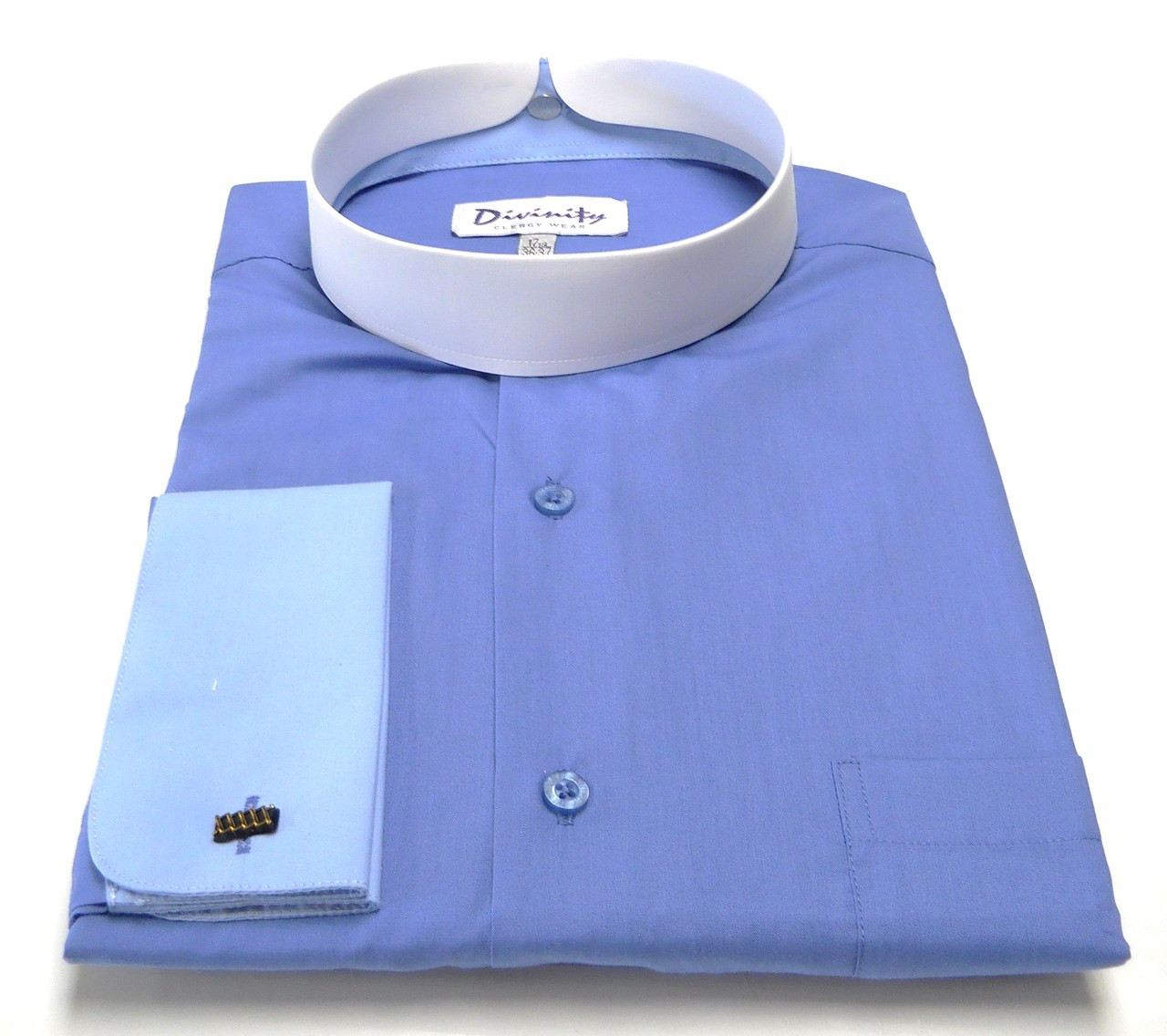 banded collar french cuff dress shirts