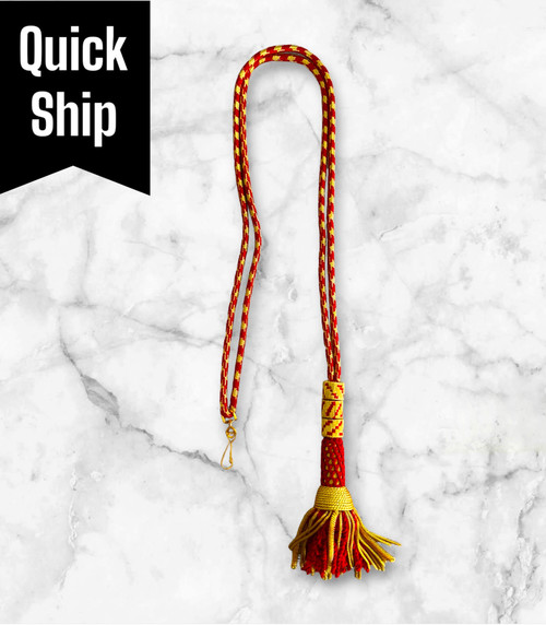 Ceremonial Cord in Red & Gold 
