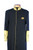 Men's Clergy Robe in Black and Gold