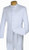 5-Button Banded Collar Clerical Suit In White