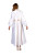 Ladies Modern 1-Piece Preaching Robe Dress In White & Gold
