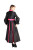 Ladies Modern 1-Piece Preaching Robe Dress In Black & Fuschia