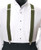 Men's Clip-On Suspender Set In OLIVE