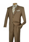 Khaki 2-Piece Single Breasted Single Pleat Suit