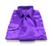 Solid Satin Dress Shirt & Tie Set In Purple