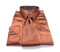 Solid Satin Dress Shirt & Tie Set In Copper