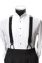 Men's Button-Hold Suspender Set In BLACK