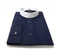 Banded Collar Affordable Clergy Bishop Shirt in Navy