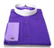 Men's Banded Collar French Cuff Clergy Shirt In Purple