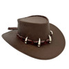 Jacaru Brown Ayers Croc Hat