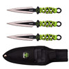Z-Hunter Green 3 Piece Throwing Knife Set