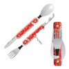 Akinod Luxury Magnetic Travel Cutlery - Helianthemum Red