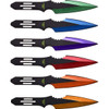 Perfect Point Throwing Knives 6 Pack - Assorted Colours