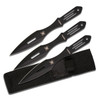 Perfect Point Black Spider Throwing Knives 3 Pack