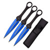 Perfect Point Blue Electro Throwing Knives 3 Pack