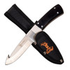 Elk Ridge Black & White Gut Hook Skinner Knife