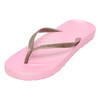 Aussianas Pink Slim 2.5cm Arch Support Thongs with Bronze Straps